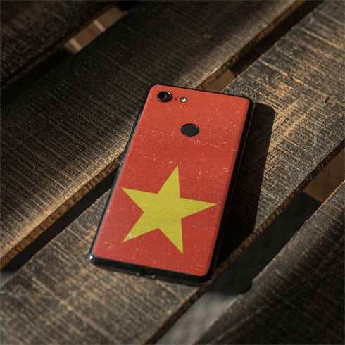 Vietnam Flag Distressed Google Pixel 3 Skin